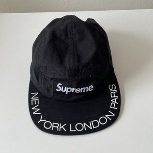 Supreme Hat — New York London Paris Black
